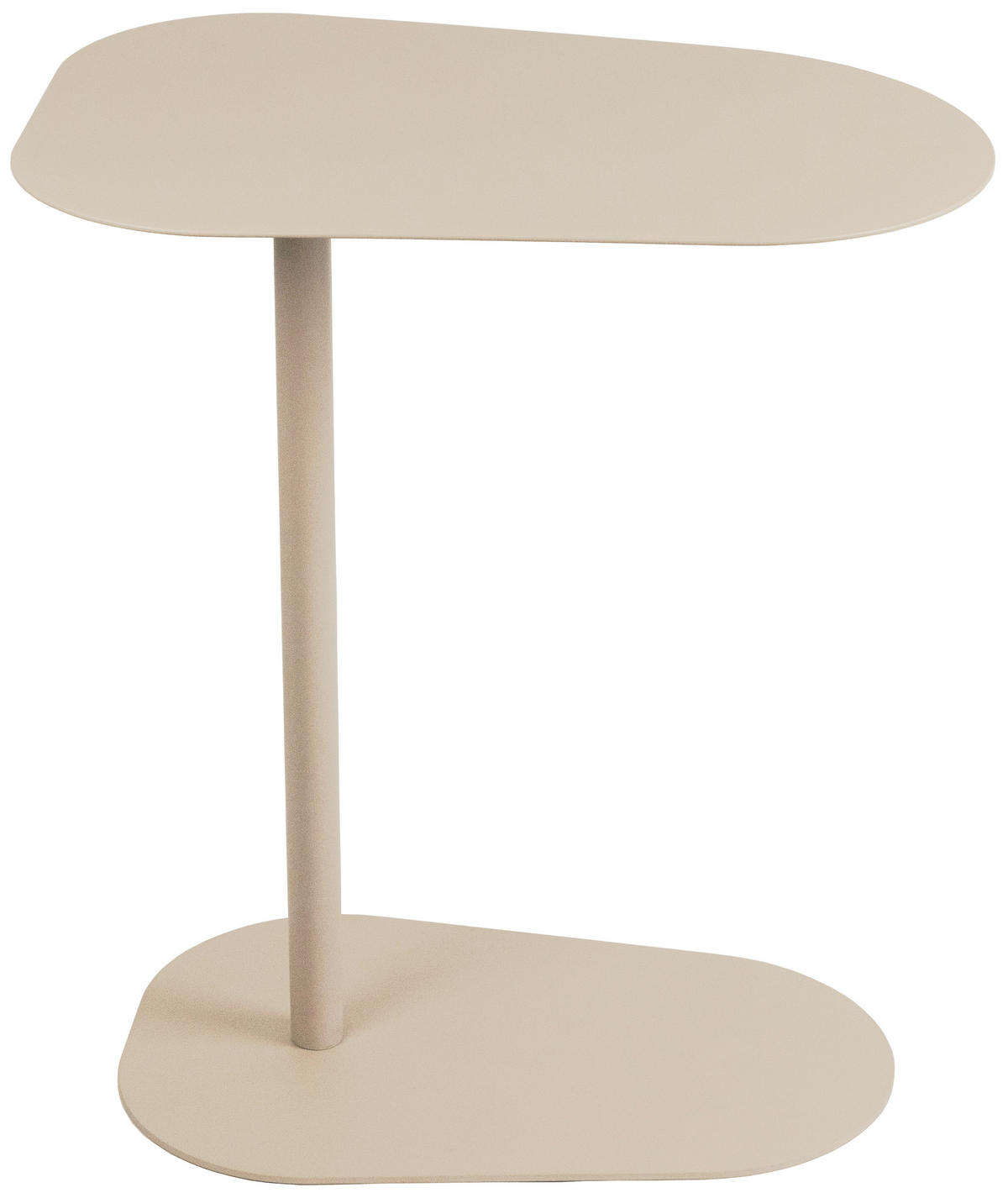 BEISTELLTISCH 53/38/60 cm Kaschmir Freiform  - Kaschmir, Basics, Metall (53/38/60cm) - Novel
