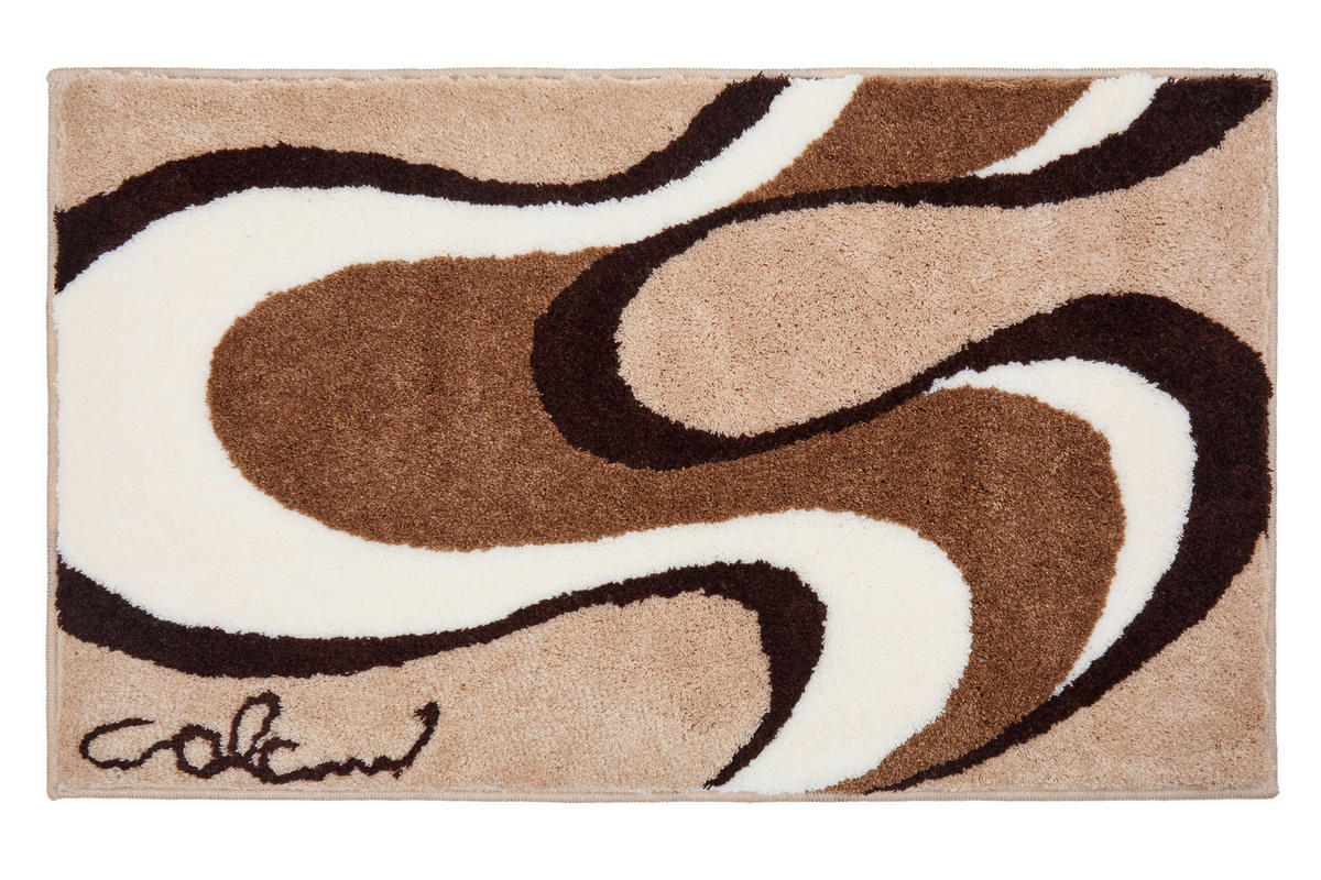 BADTEPPICH Colani 11 Beige 70/120 cm  - Beige, Basics, Kunststoff/Textil (70/120cm) - Grund