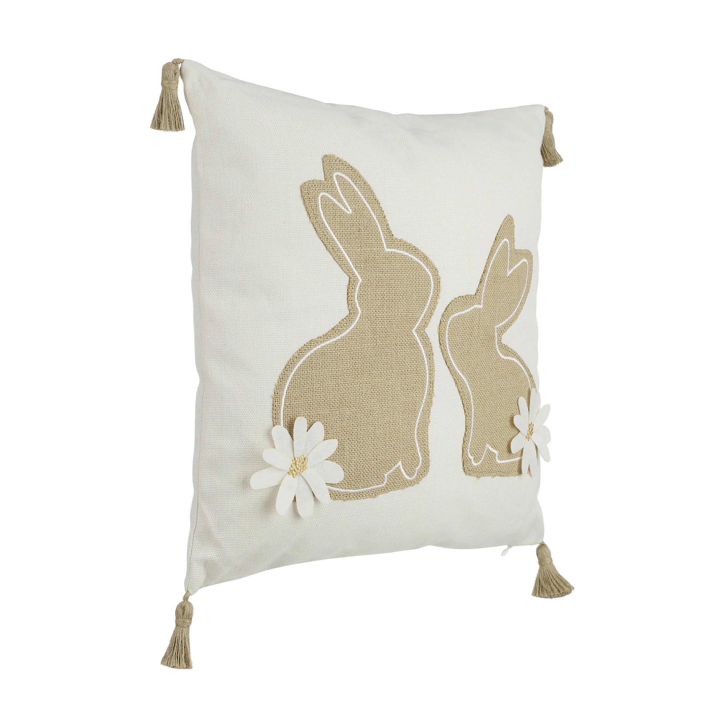 ZIERKISSEN  45/45 cm   - Beige/Braun, Basics, Textil (45/45cm) - Eglo