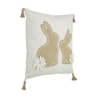ZIERKISSEN  45/45 cm   - Beige/Braun, Basics, Textil (45/45cm) - Eglo