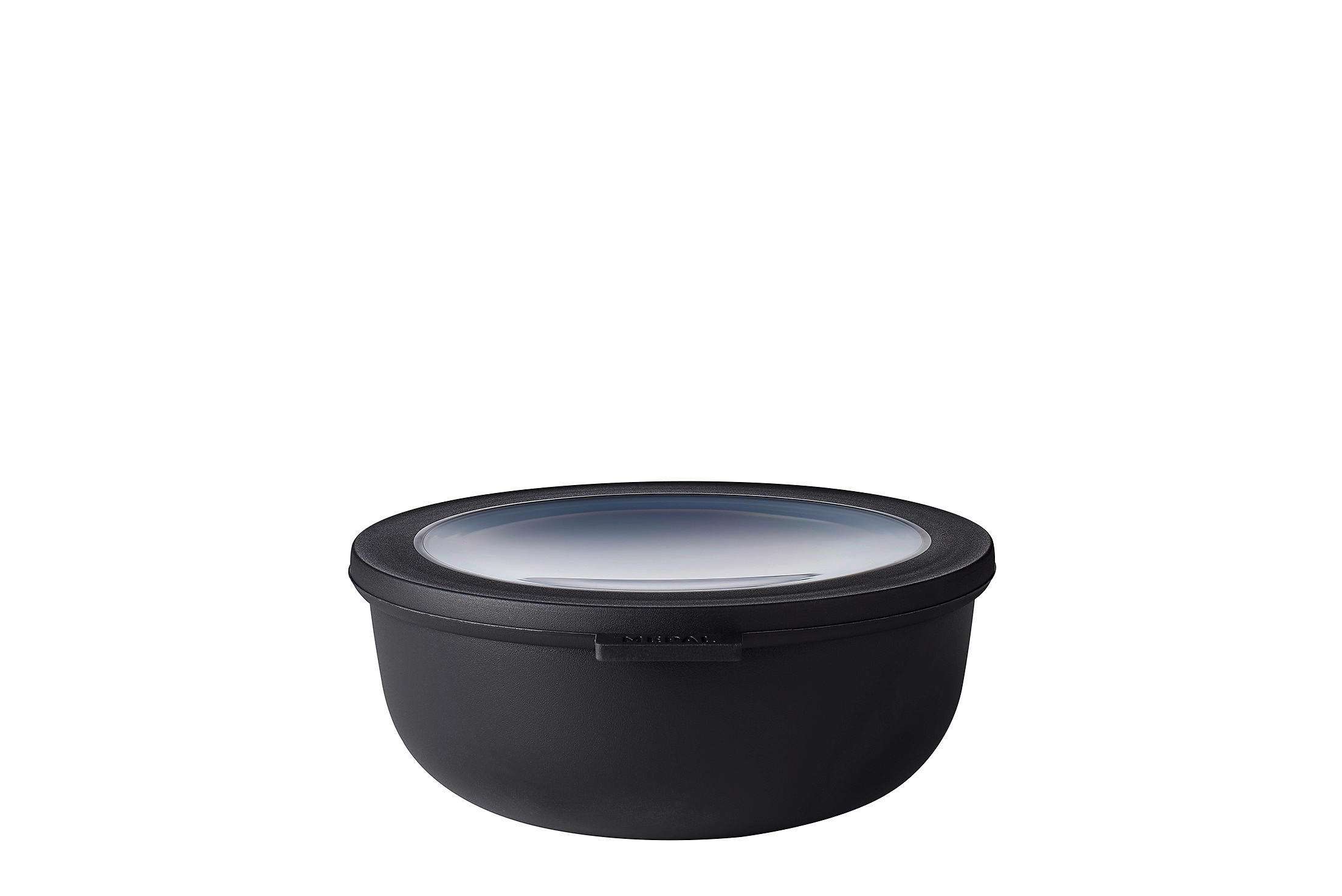 VORRATSDOSE CIRQULA 1,25 L  - Klar/Schwarz, KONVENTIONELL, Kunststoff (20,2/19,2/7,8cm) - Mepal