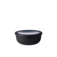 VORRATSDOSE 1,25 l  - Klar/Schwarz, Konventionell, Kunststoff (20,2/19,2/7,8cm) - Mepal