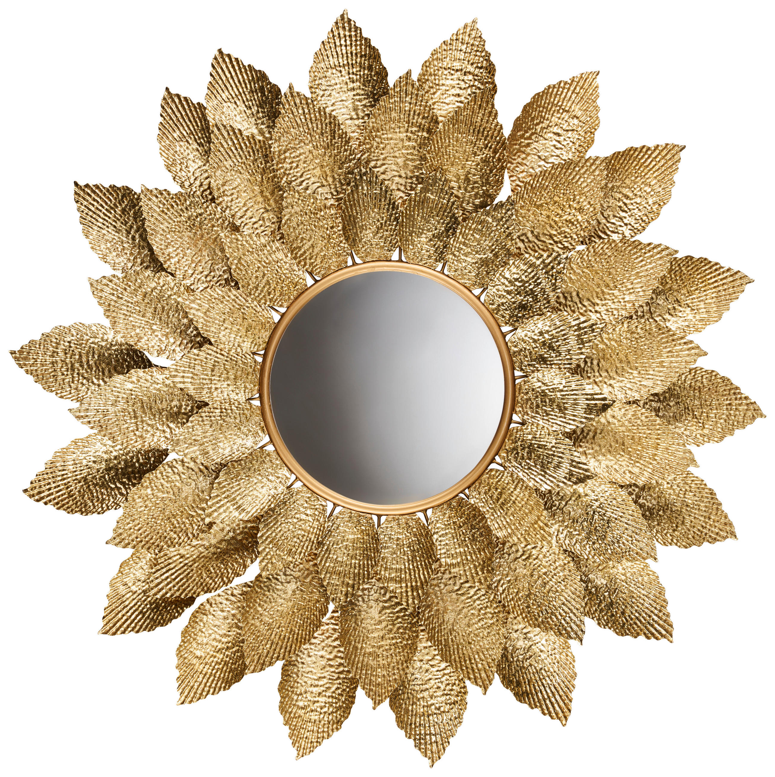 OGLEDALO ZIDNO 94,6/7,6/94,6 cm - zlatne boje, Lifestyle, staklo/metal (94,6/7,6/94,6cm) - Ambia Home