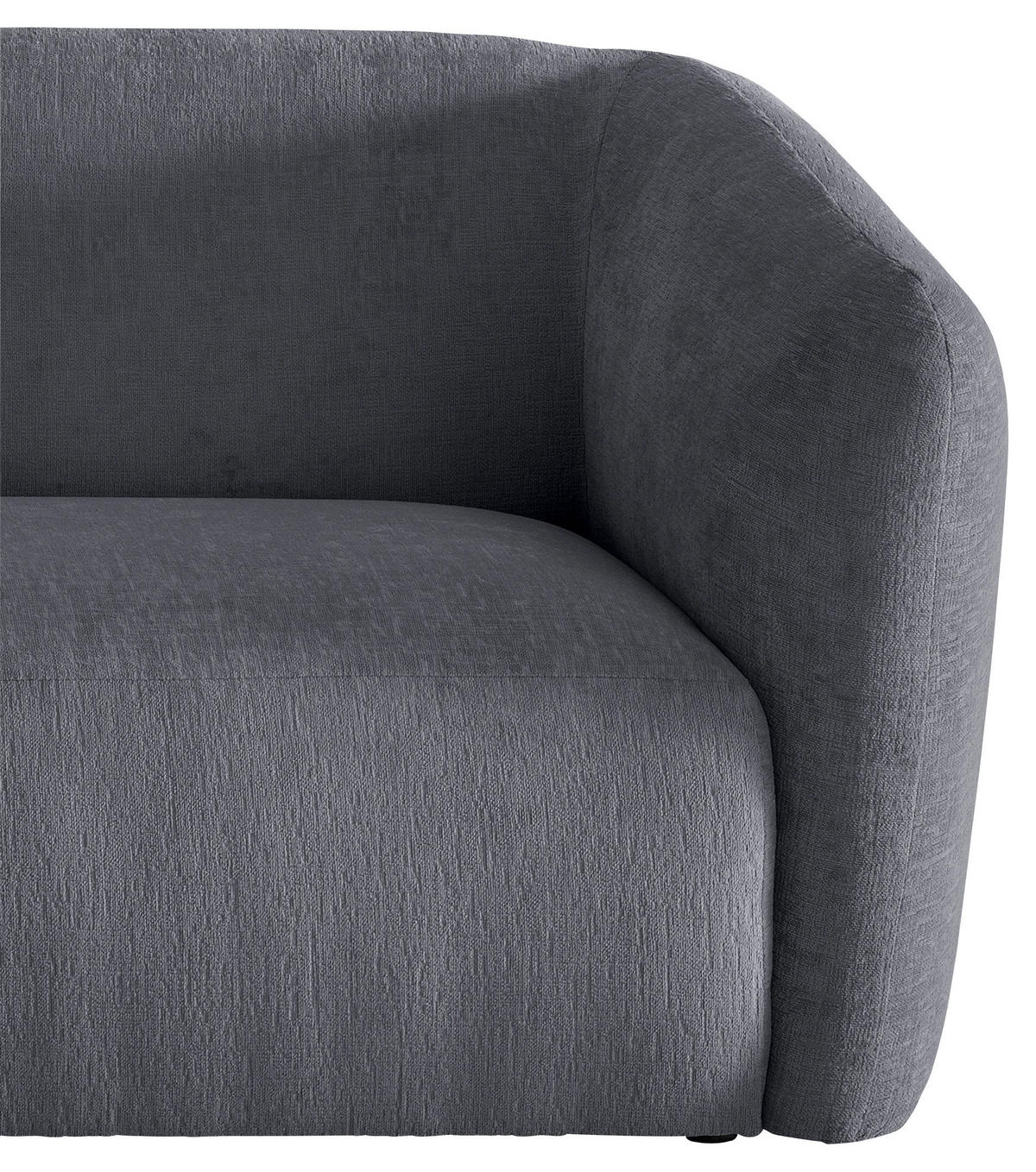 ECKSOFA Jesi Anthrazit Mikrofaser  - Anthrazit/Schwarz, MODERN, Kunststoff/Textil (107/238cm) - Livetastic