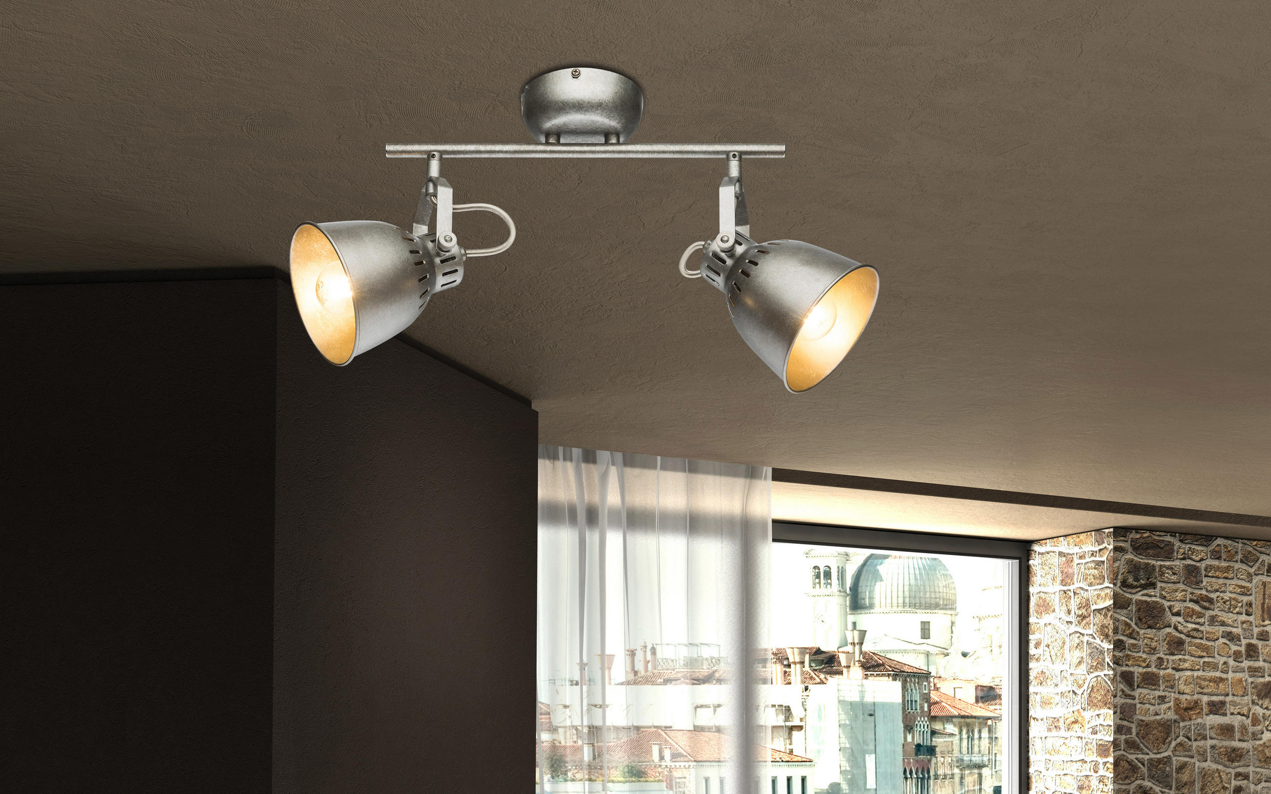 SPOTLIGHT Hernan 33/11,5/21,2 cm   - silver, Basics, metall (33/11,5/21,2cm) - Globo