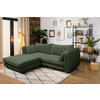 ECKSOFA Grün Struktur  - Schwarz/Grün, Design, Kunststoff/Textil (201/240cm) - MID.YOU