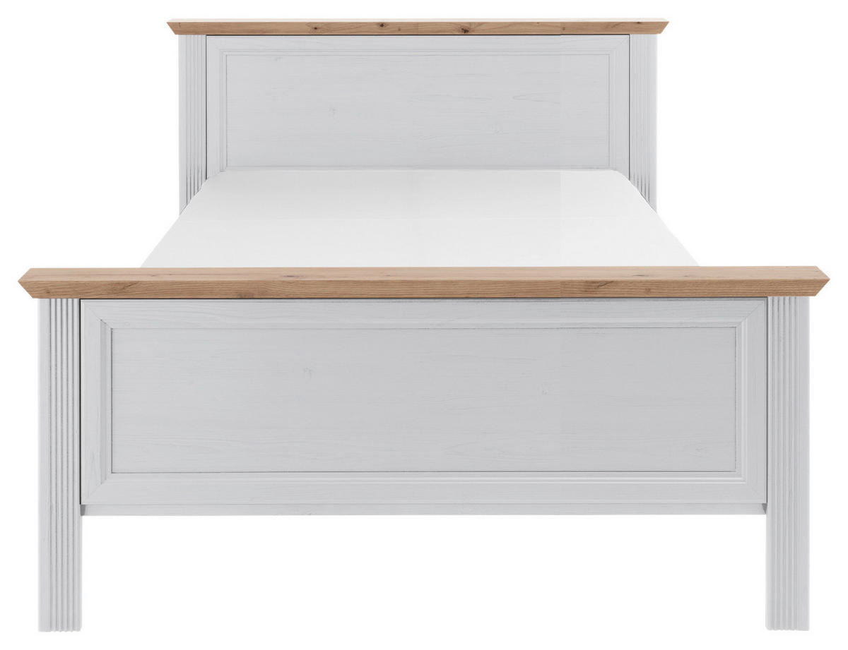 ÁGY  fehér, Artisan tölgy  - fekete/Artisan tölgy, Lifestyle, műanyag/faalapú anyag - Landscape