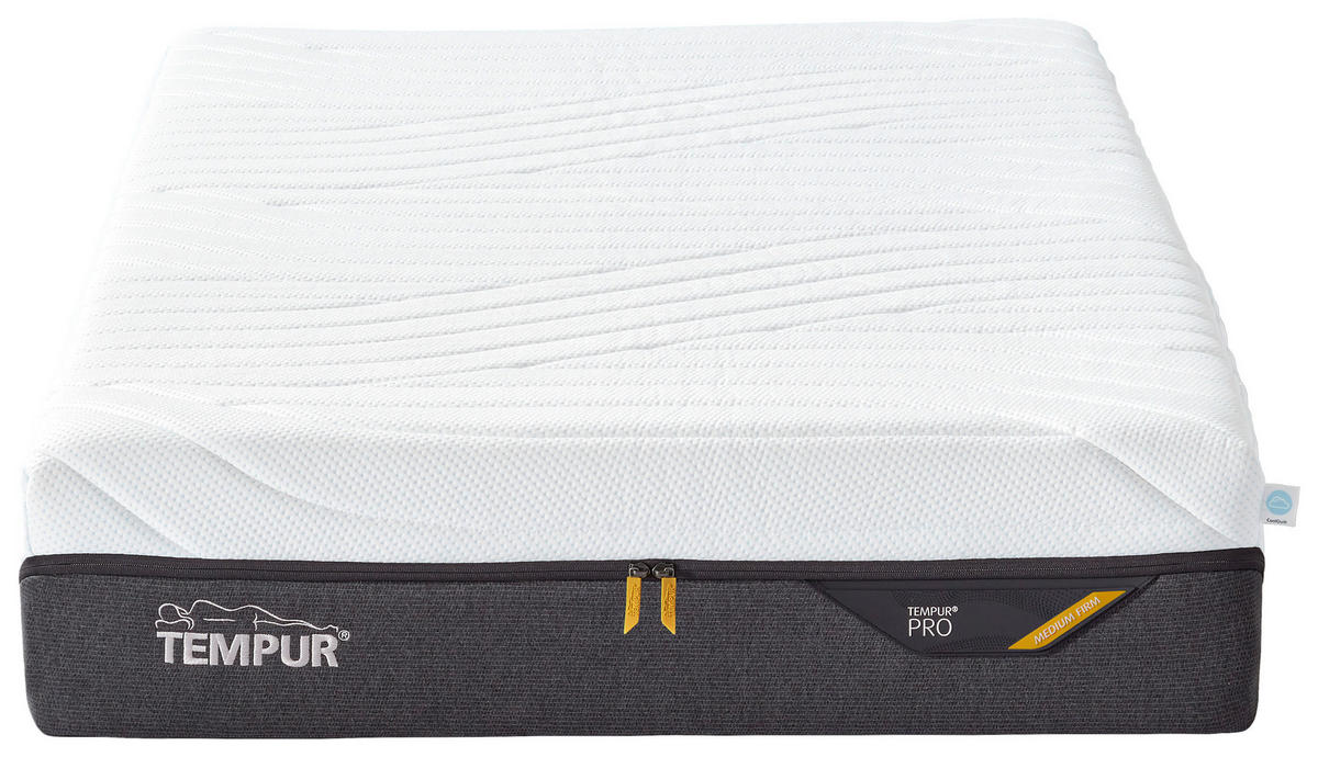 MATRATZE PRO MEDIUM FIRM Pro® Coolquilt 80/200 cm Höhe ca. 23 cm  - Weiss/Anthrazit, Basics, Textil (80/200cm) - Tempur