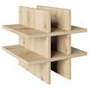 REGALEINSATZ - Eichefarben/Eiche Artisan, Basics, Holzwerkstoff (34/34/33,4cm) - MID.YOU