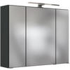 SPIEGELSCHRANK 80/66/20 cm  - Chromfarben/Grau, Design, Glas/Holzwerkstoff (80/66/20cm) - Held