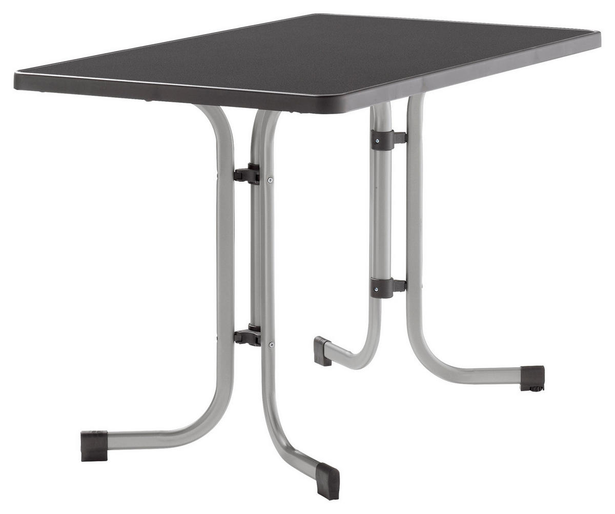 GARTENTISCH Holzwerkstoff Graphitfarben rechteckig  - Graphitfarben, MODERN, Holzwerkstoff/Metall (115/70/72cm) - Sieger