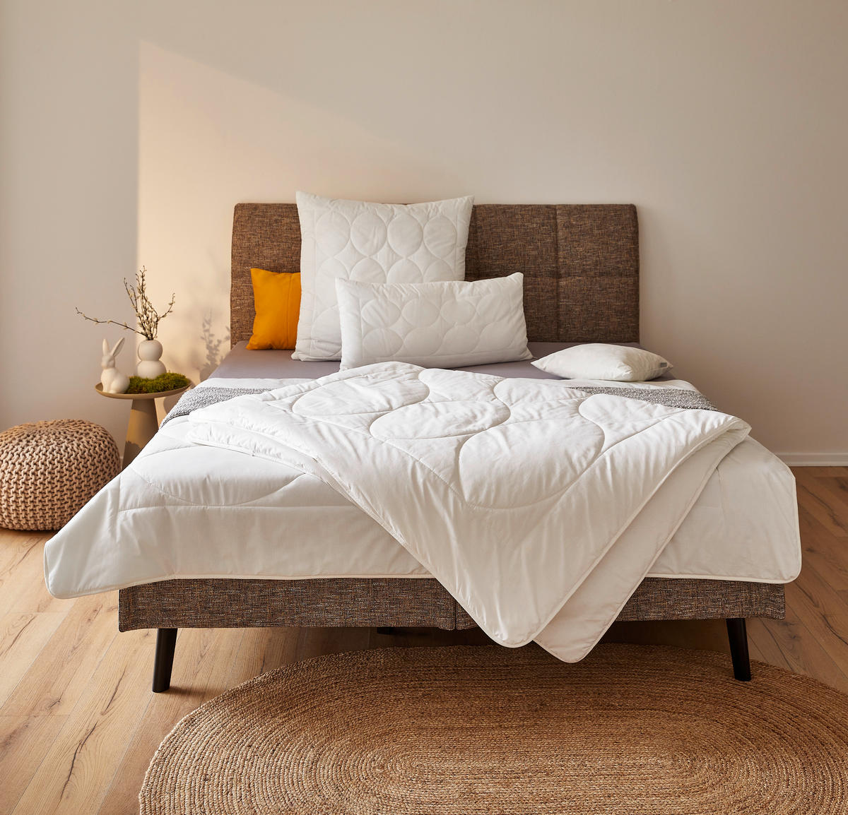 GANZJAHRESDECKE  Tendre  135/200 cm   - Naturfarben, KONVENTIONELL, Kunststoff/Textil (135/200cm) - Bio:Vio