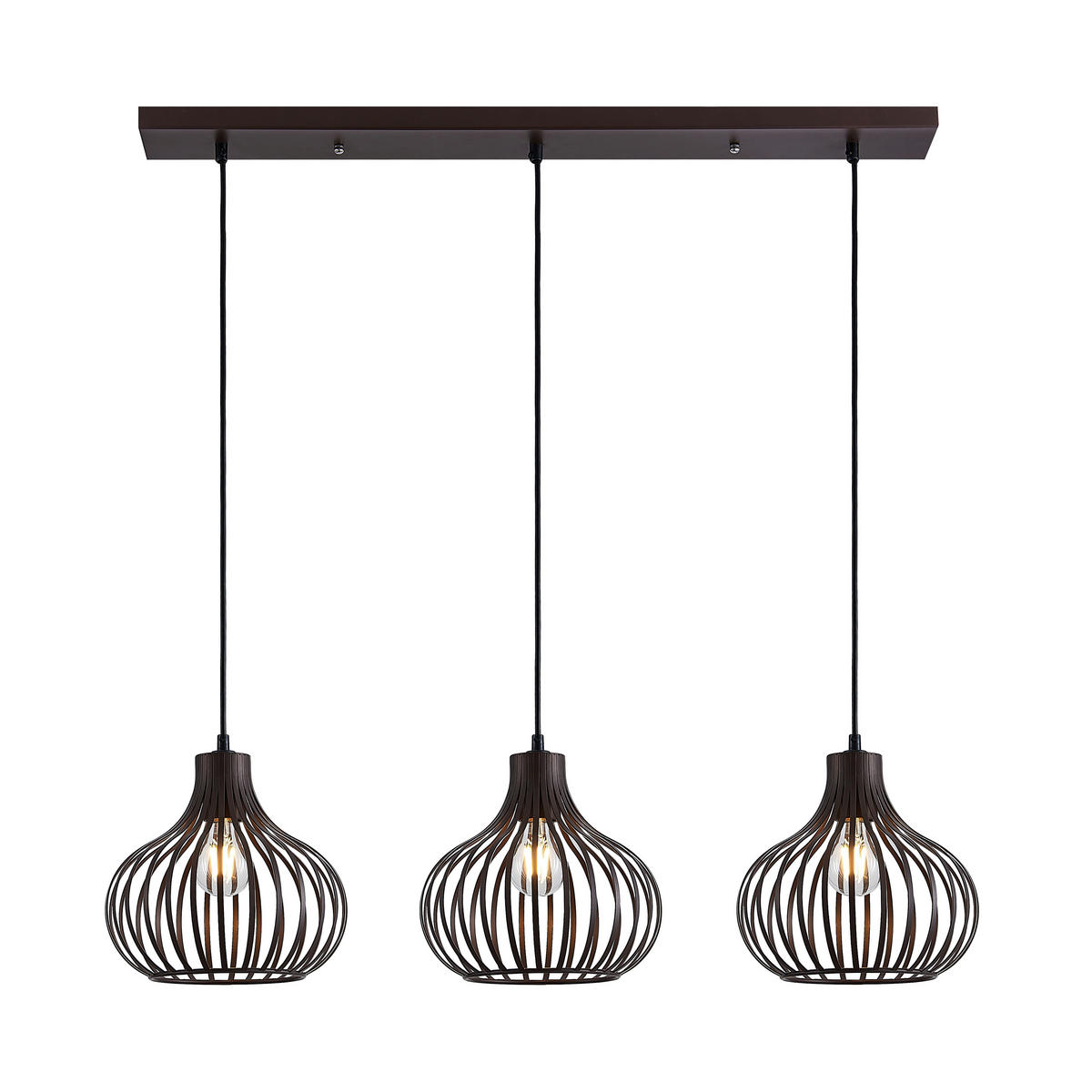 HÄNGELEUCHTE 105/30/150 cm   - Rostfarben, Basics, Metall (105/30/150cm) - Globo