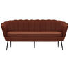 2-SITZER-SOFA Textilgeflecht Schwarz, Rostfarben  - Rostfarben/Schwarz, Design, Textil/Metall (180/78.5/78cm) - Livetastic