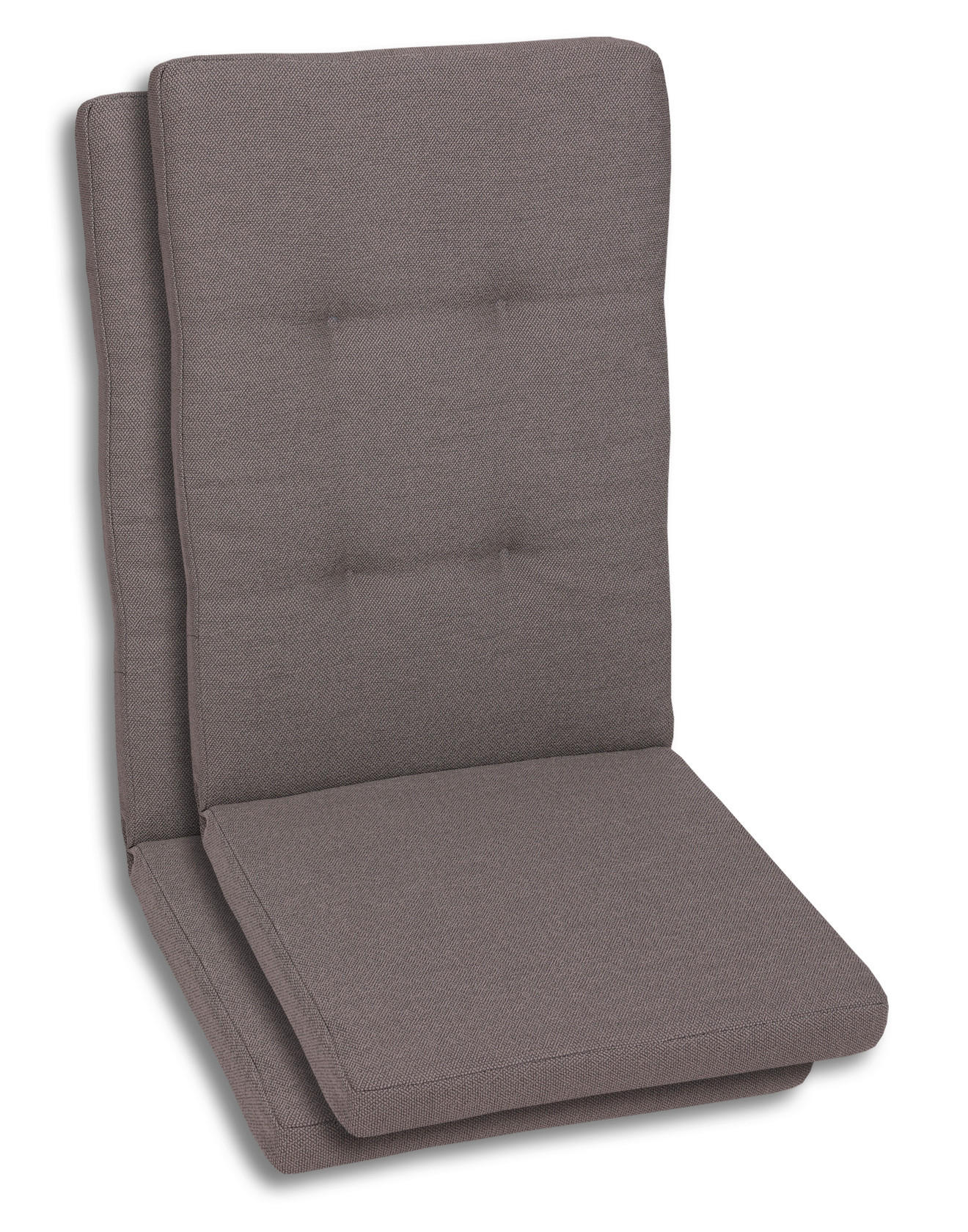 SESSELAUFLAGENSET in Taupe Uni  - Taupe, Basics, Textil (50/7/120cm)