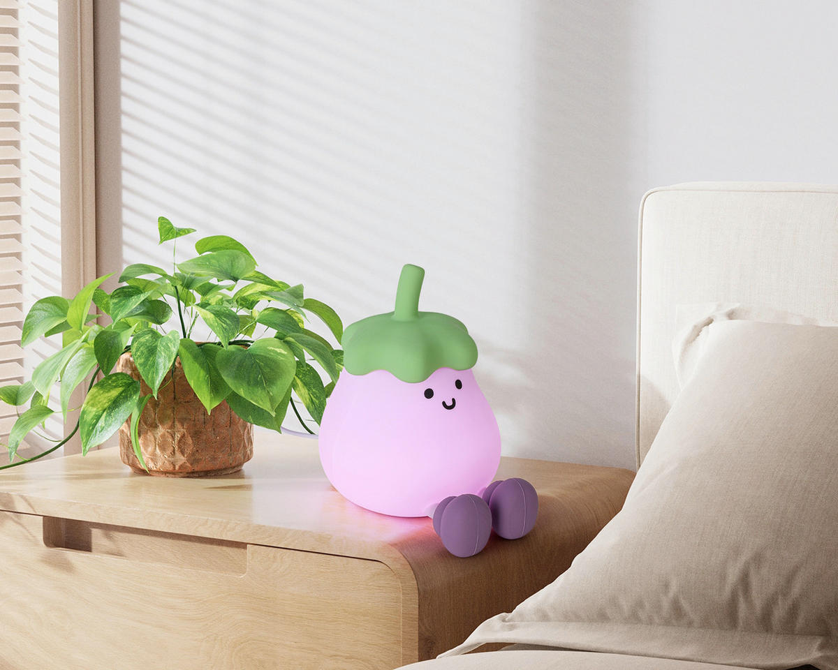 NOČNÉ SVETLO, 10/13/13,8 cm - zelená/fialová, Trend, plast (10/13/13,8cm) - Novel