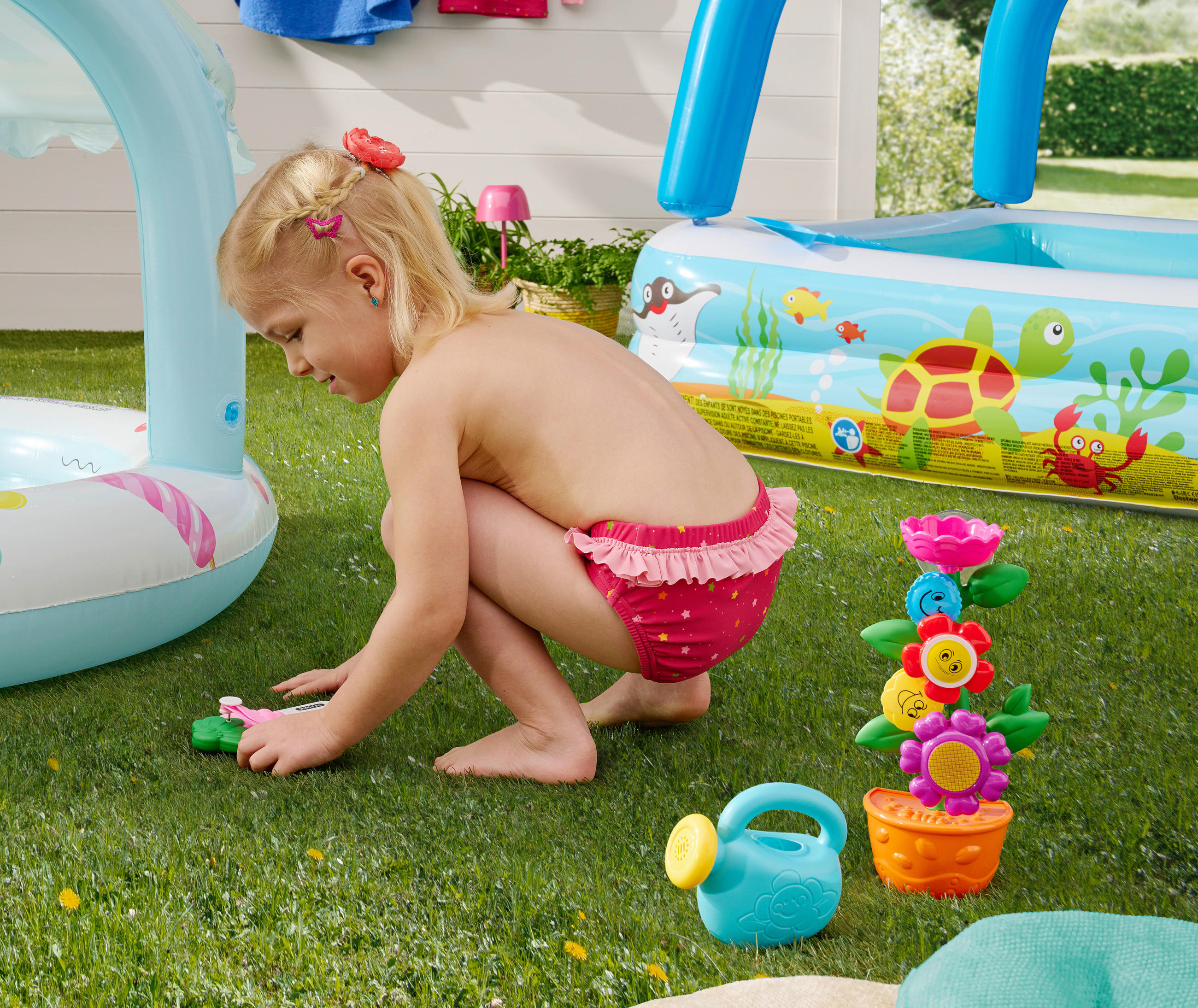 BADEWINDEL - Pink, Basics, Textil (86/92null) - Patinio