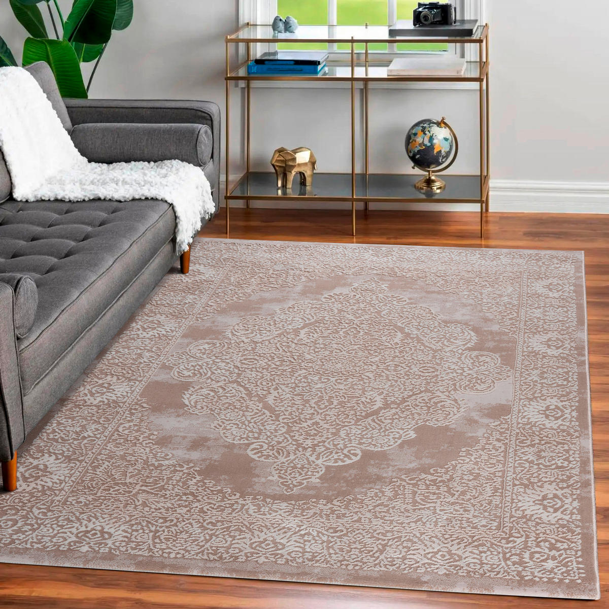 TKANÝ KOBEREC, 120/170 cm, krémová - krémová, Basics, textil (120/170cm)