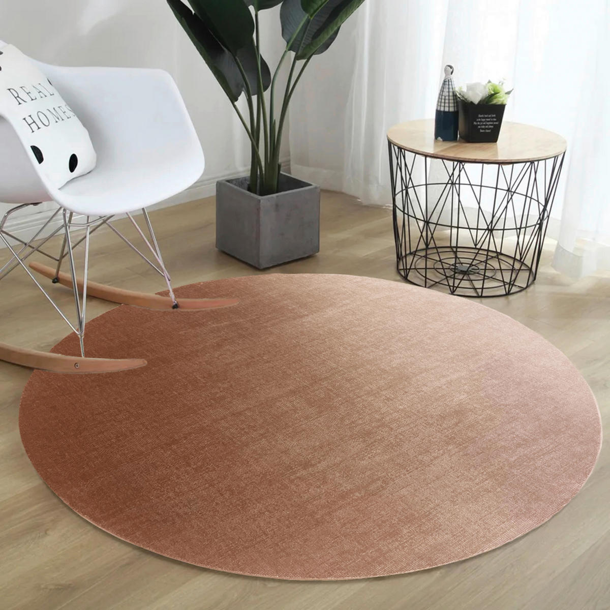 WEBTEPPICH 160 cm Marseille Rostfarben  - Rostfarben, KONVENTIONELL, Textil (160cm) - Dieter Knoll