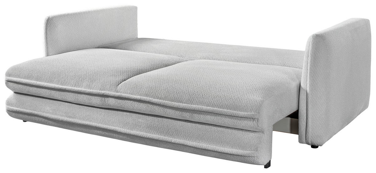 SCHLAFSOFA  mit Liegefunktion, Rücken echt Struktur Naturfarben  - Schwarz/Naturfarben, KONVENTIONELL, Kunststoff/Textil (237/94/117cm) - Carryhome