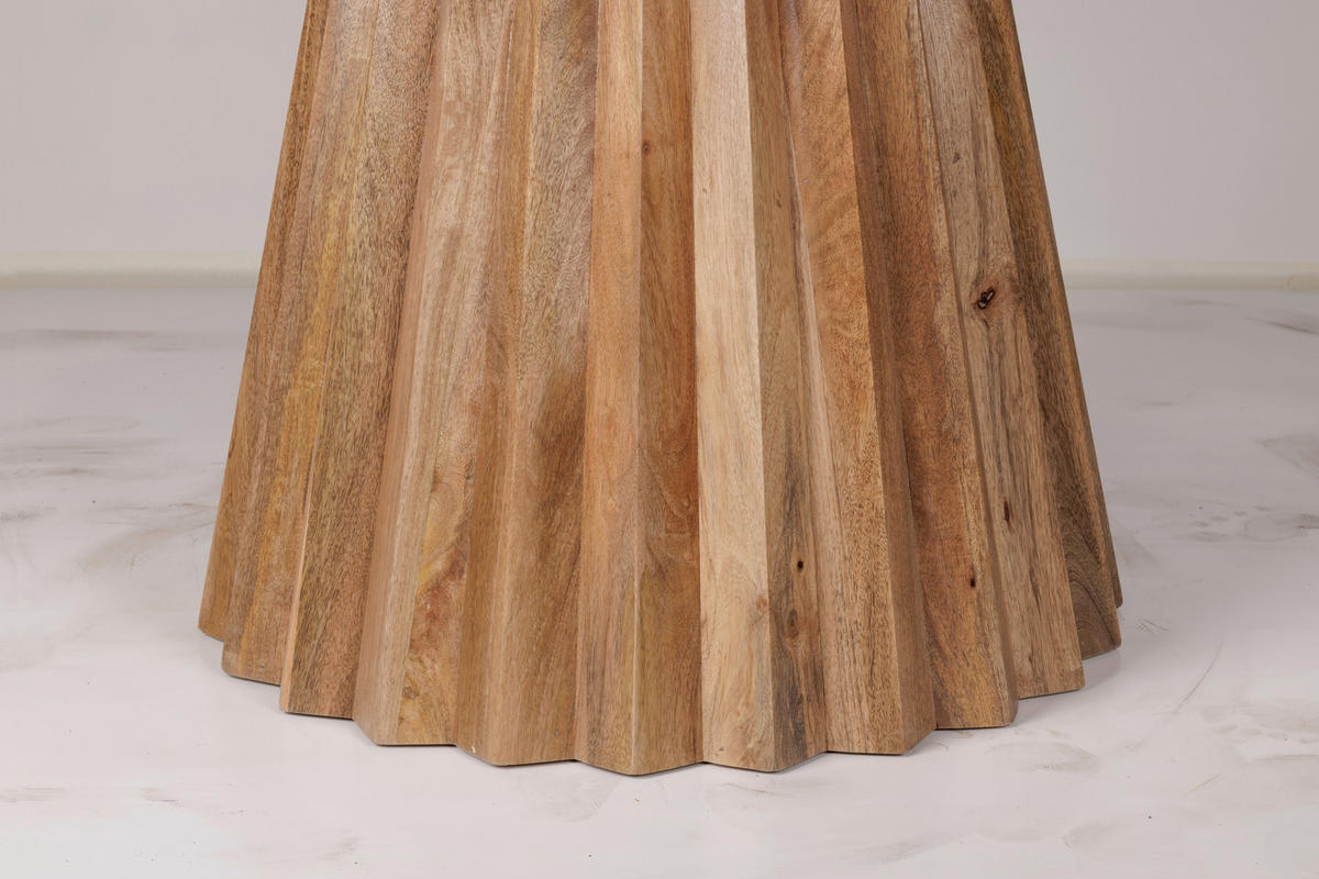 ESSTISCH in Holz, Stein 115/76/115 cm  - Naturfarben, MODERN, Holz/Stein (115/76/115cm) - Livetastic