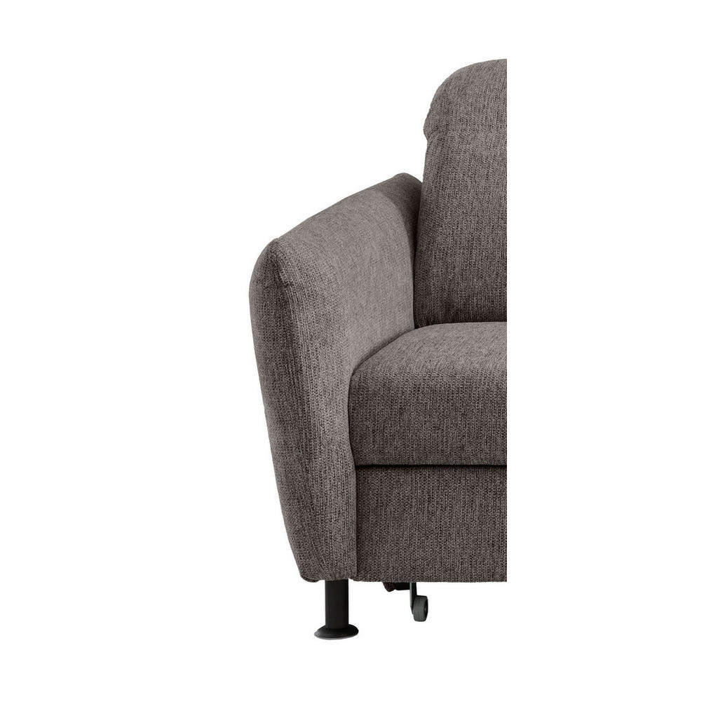 Thumbnail - Livetastic Ecksofa, Graubraun, Textil, Uni, 4-Sitzer, Ottomane rechts, L-Form, 267x184 cm, Made in EU, Liegefunktion, se...