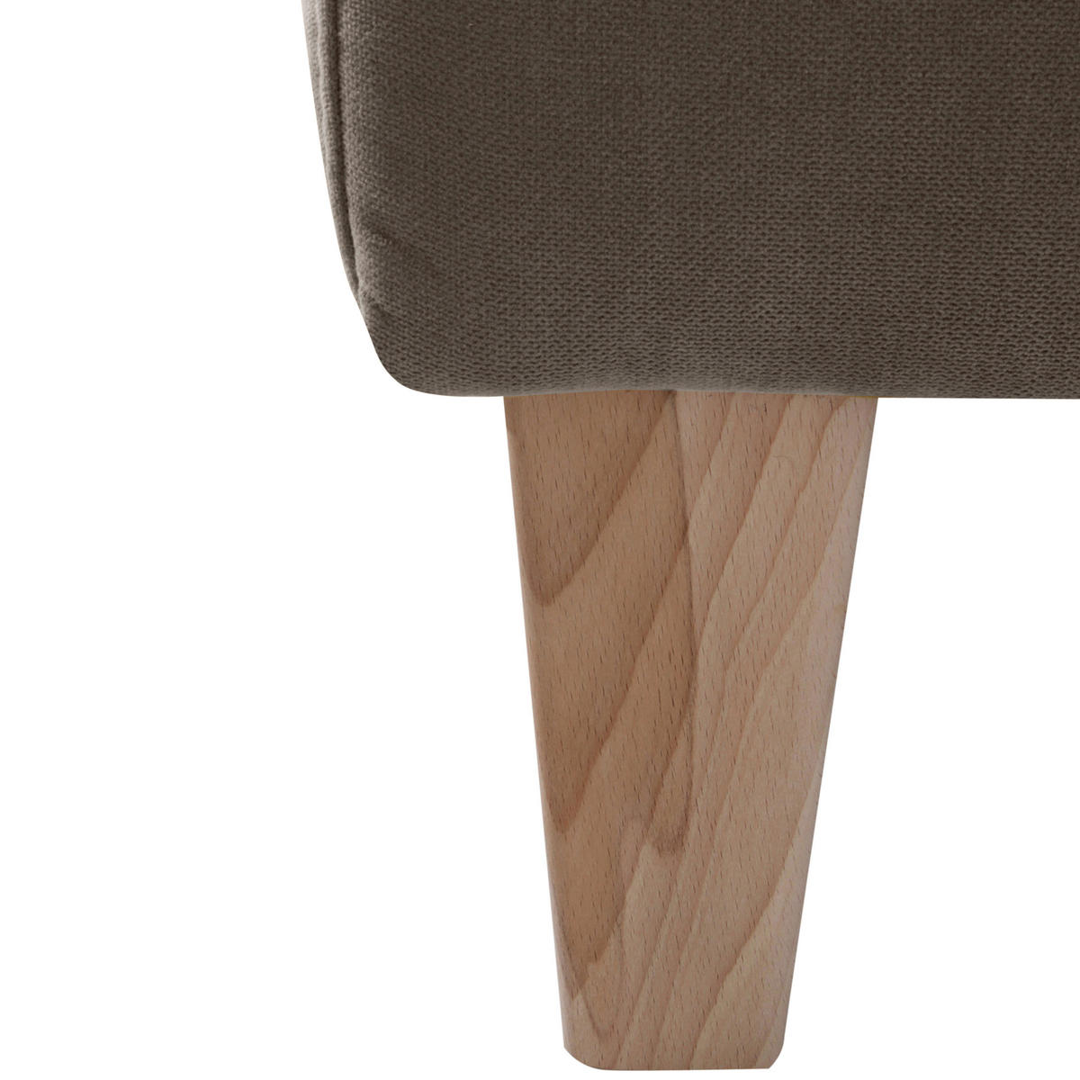 SESSEL in Velours Sahara  - Naturfarben/Sahara, Design, Holz/Textil (71/81/70cm) - Max Winzer
