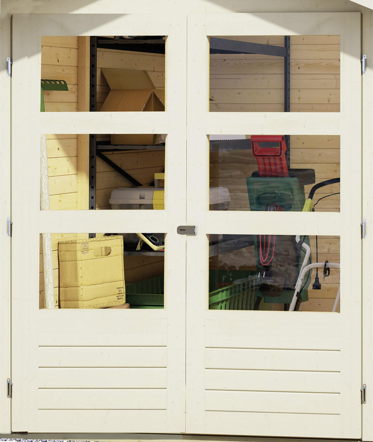 GARTENHAUS  - Grau, Basics, Holz (491/217/211cm) - Karibu