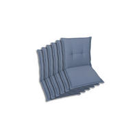SESSELAUFLAGENSET Uni  - Blau, Basics, Textil (50/7/100cm)