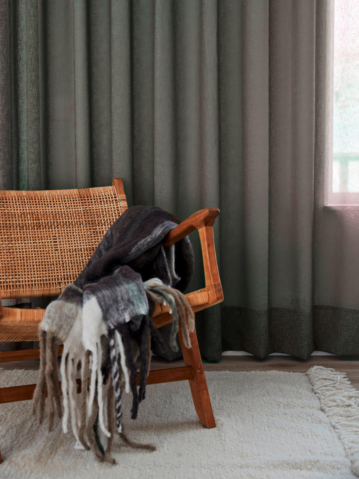 FERTIGVORHANG Diana 140/280 cm   - Grün, Basics, Textil (140/280cm) - Svanefors
