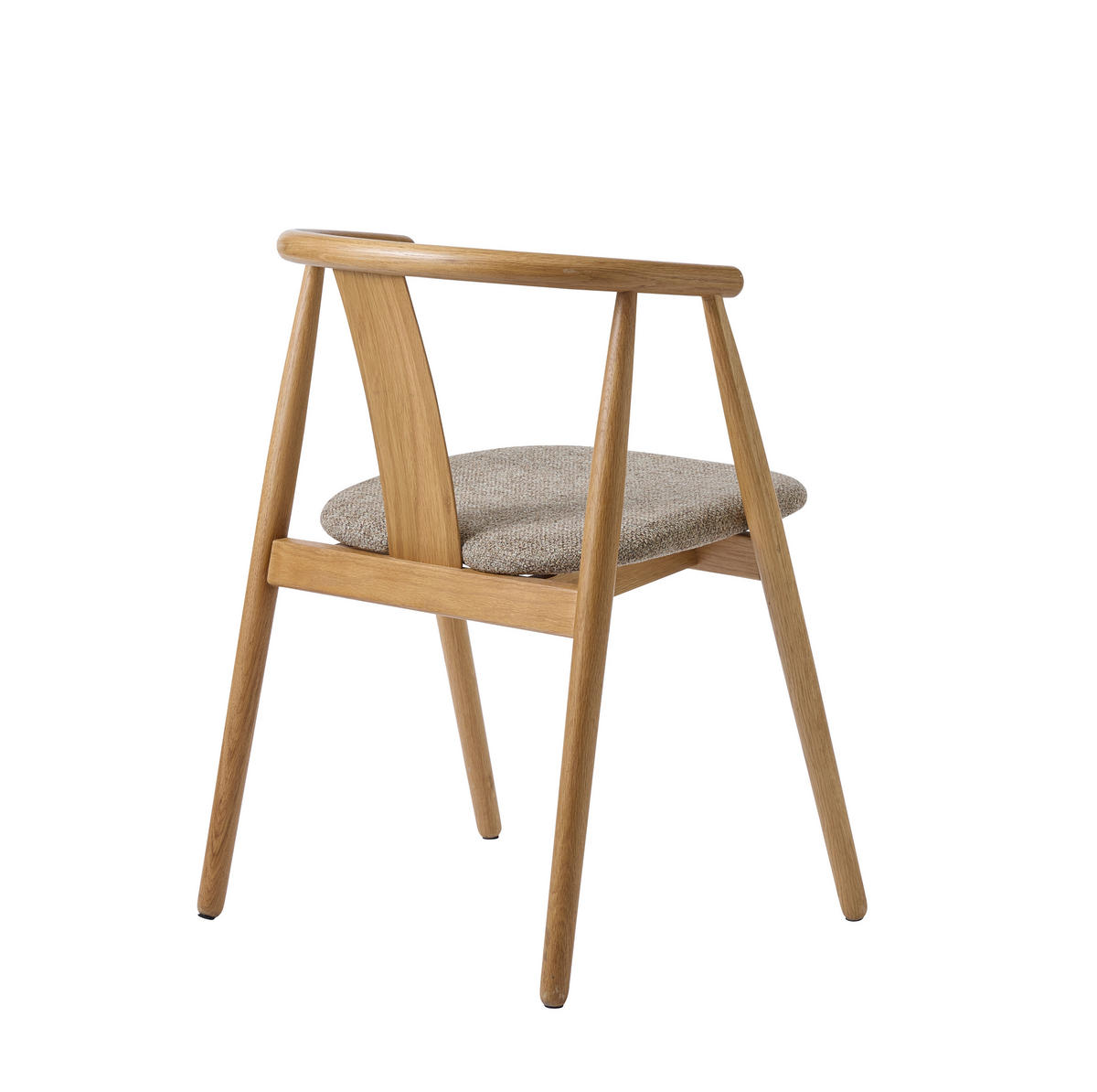 ARMLEHNSTUHL  in Webstoff  - Eichefarben/Naturfarben, Basics, Holz/Textil (59/76,6/52cm) - Boxxx