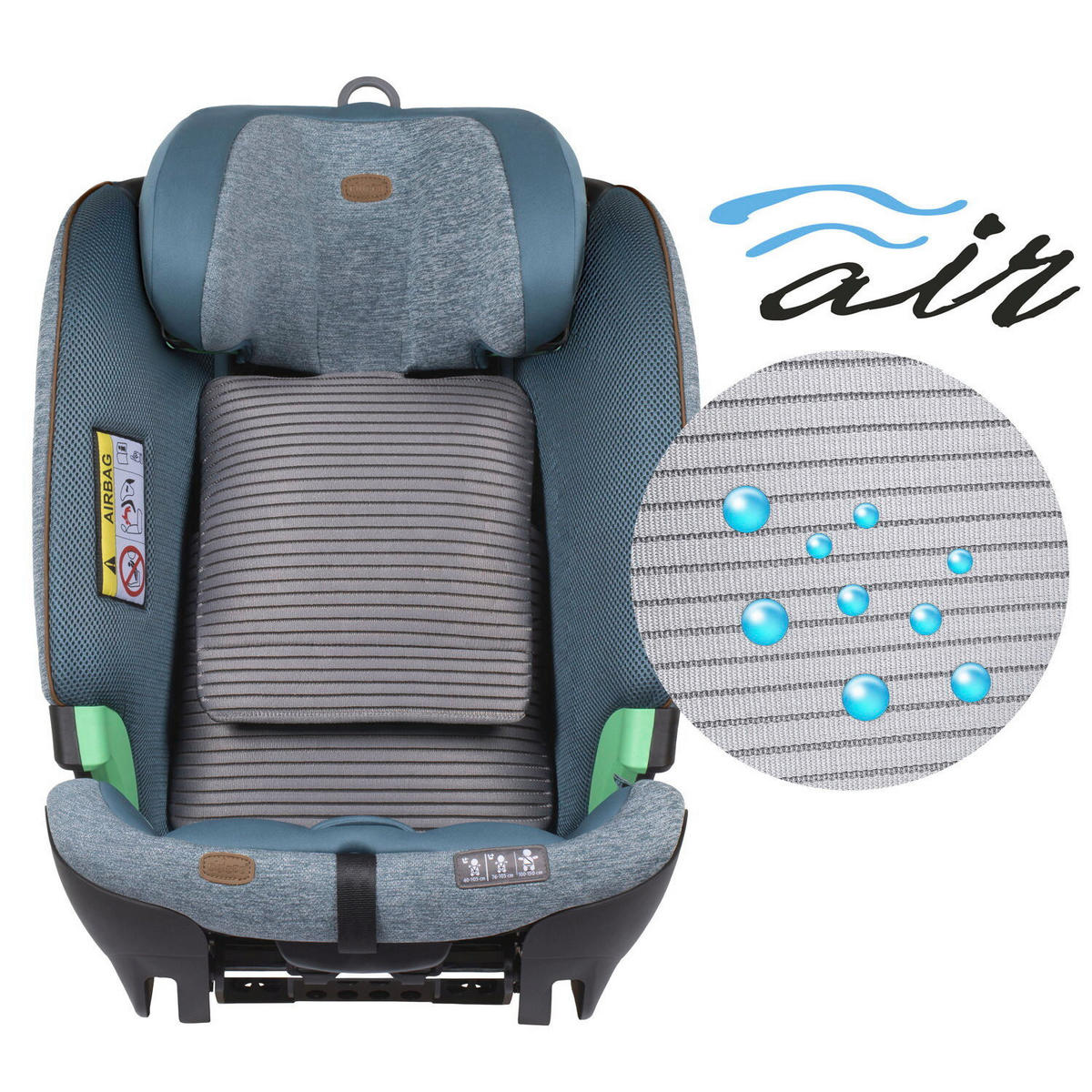 KINDERAUTOSITZ BI-SEAT IS AIR O/B   - Blaugrau, Basics (46/58,5/76/44,5cm) - Chicco