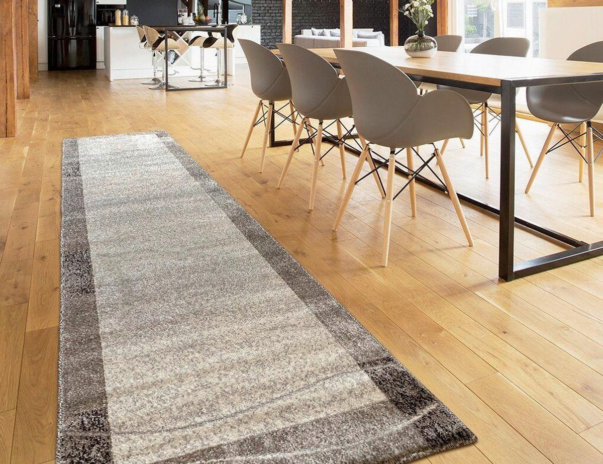 LÄUFER 80/250 cm  - Hellgrau, Design, Kunststoff/Textil (80/250cm) - Novel