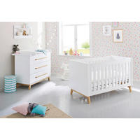 BABYZIMMER PINOLINO RIVA  - Eschefarben/Weiß, Design, Holzwerkstoff - Pinolino