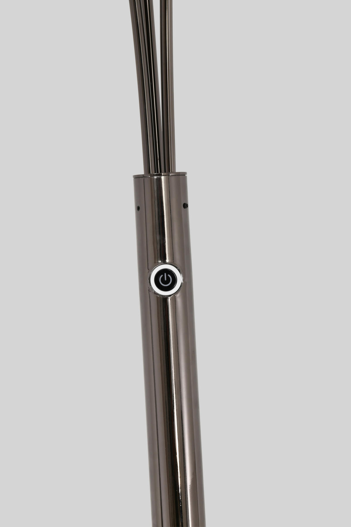 LED-STEHLEUCHTE Luberon 88/164,5/78 cm  - Schwarzchrom, Design, Kunststoff/Metall (88/164,5/78cm)