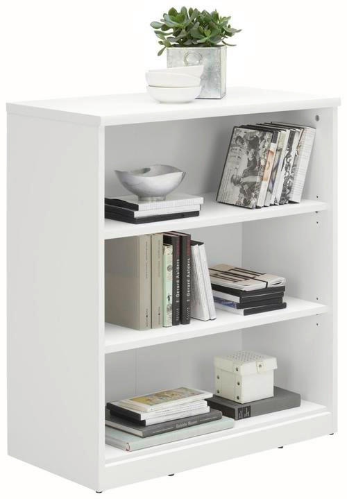 REGÁL, biela, 72/84/36 cm - čierna/biela, Konventionell, kompozitné drevo (72/84/36cm) - Xora