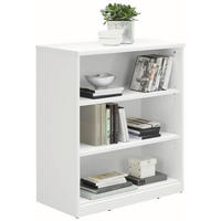 ETAJERĂ  72/84/36 cm alb  - alb/negru, Konventionell, material pe bază de lemn (72/84/36cm) - Xora