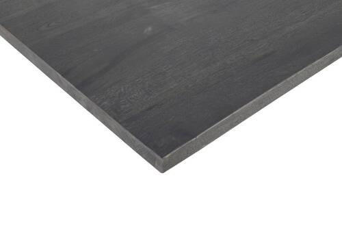 TISCHPLATTE Wildeiche massiv Wildeiche, Graubraun  - Wildeiche/Graubraun, MODERN, Holz (220/100/5,5cm) - Boxxx