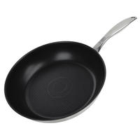 Tigaie Pentru Prăjit 28 cm  - argintiu/negru, Design, metal (28cm) - Chefkoch+Fackelmann