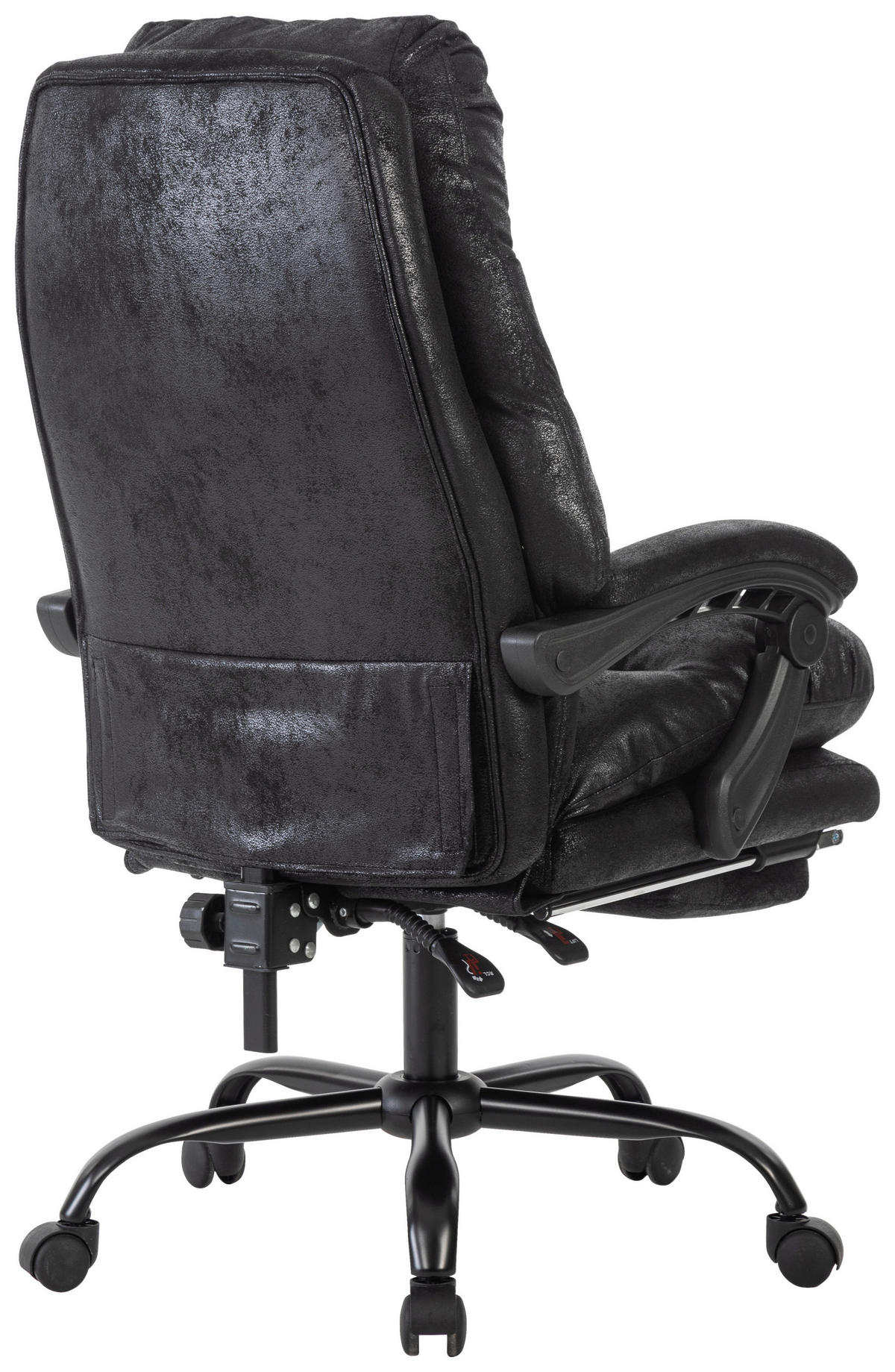 CHEFSESSEL  in Mikrofaser Schwarz  - Schwarz, MODERN, Kunststoff/Textil (64/114/122/72cm) - MID.YOU