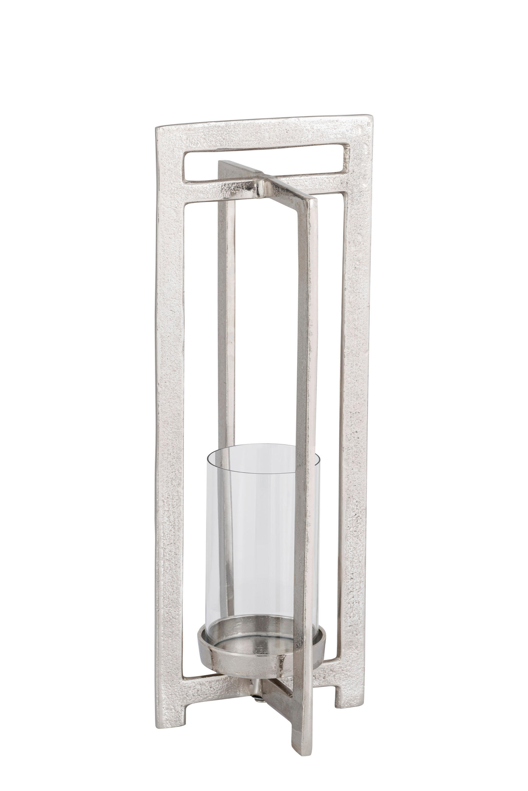 LUCERNA kov, sklo - barvy niklu, Design, kov/sklo (21/54/21cm) - Ambia Home