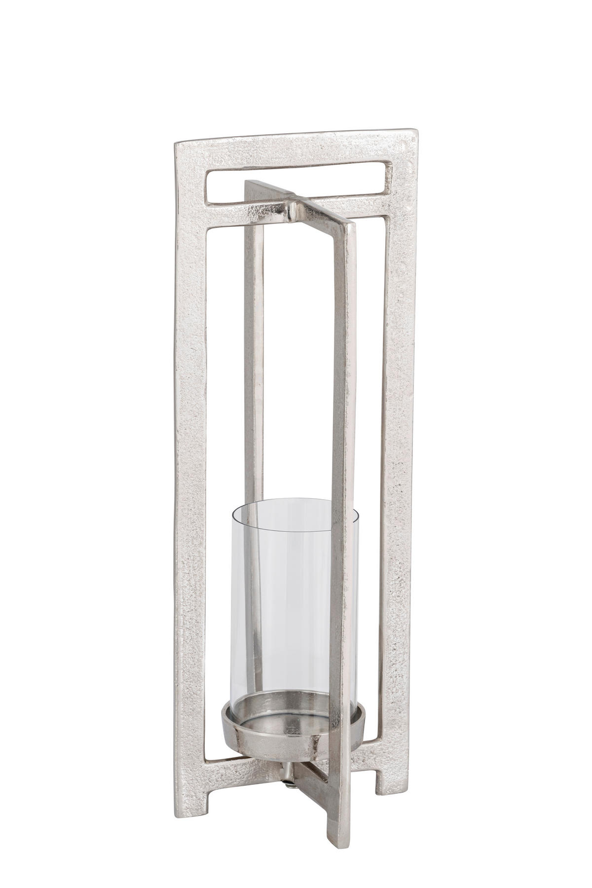 LAMPÁŠ kov, sklo - niklová, Design, kov/sklo (21/54/21cm) - Ambia Home