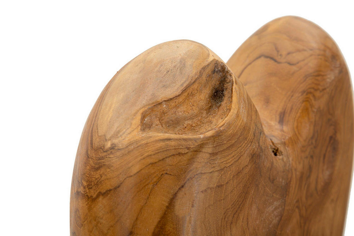 SKULPTUR - Braun, Basics, Holz (25/45/12cm)