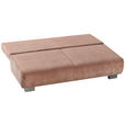 SCHLAFSOFA Rowan in Cord Rosa  - Rosa, KONVENTIONELL, Textil/Metall (196/89/94cm) - Novel