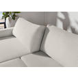 2,5-SITZER  in Flachgewebe Ecru  - Ecru/Schwarz, Design, Kunststoff/Textil (240/70/125cm) - Xora
