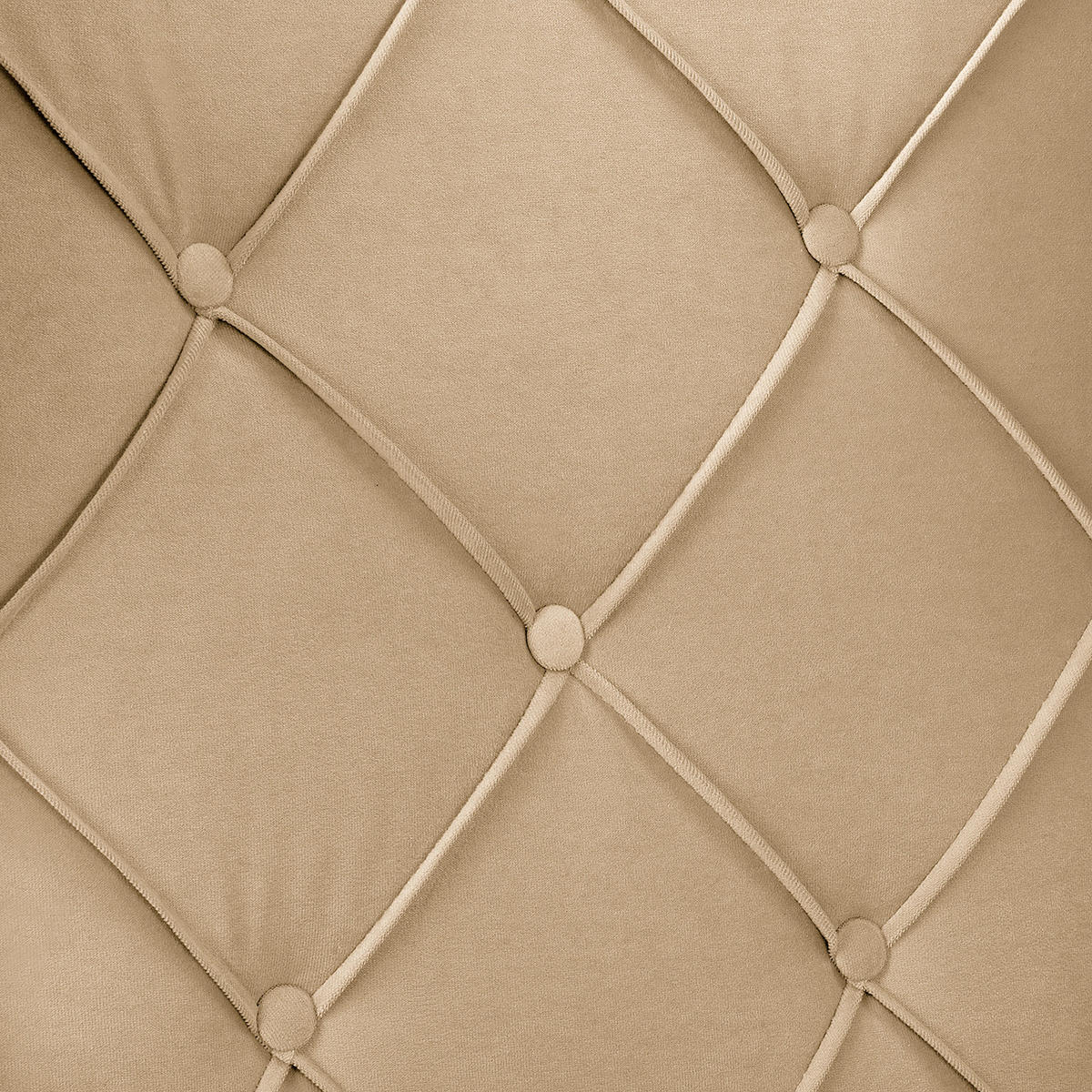 OHRENSESSEL in Samt Beige  - Beige, Design, Holz/Textil (84/105/90cm) - P & B
