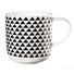 KAFFEEBECHER - Schwarz/Weiß, Basics (9,2/9,5cm) - ASA