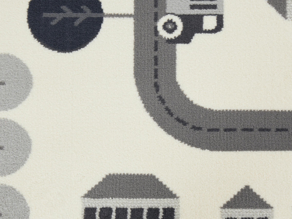 SPIELTEPPICH 80/150 cm Adventures  - Creme/Grau, Design, Kunststoff/Textil (80/150cm) - Hanse Home