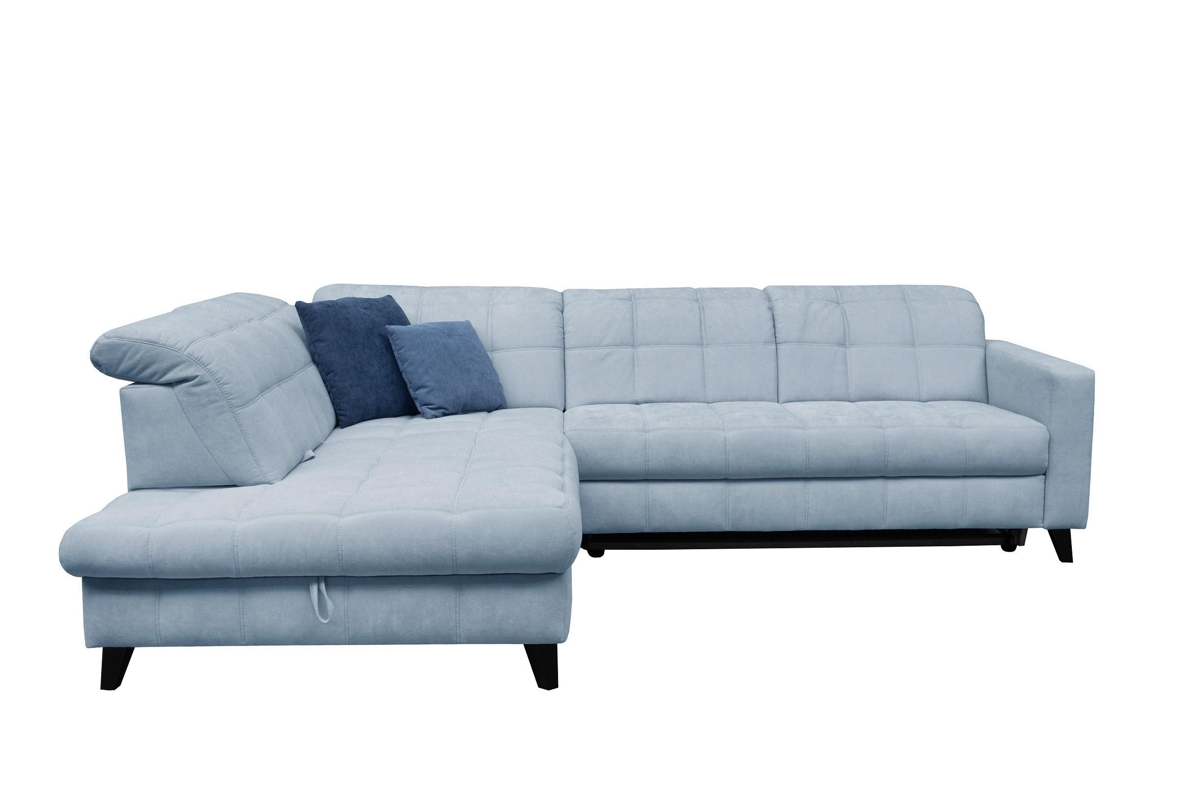 SAROKKANAPÉ textil kék  - fekete/kék, Design, textil/fa (216/297cm) - Xora
