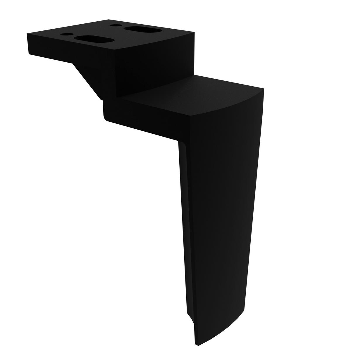 BOXSPRING KREVET 180/200 cm     crna  - crna/boje aluminija, Design, tekstil/metal (180/200cm) - Dieter Knoll